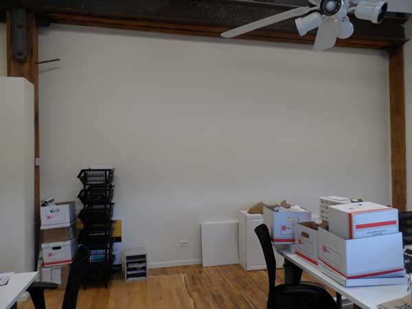 cluttered office